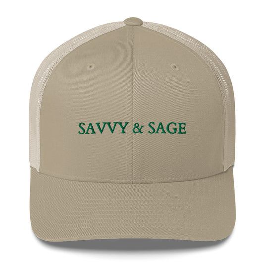 SAVVY & SAGE Trucker Cap